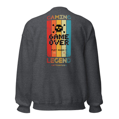 GAMING LEGEND - Mens Sweatshirt - BACK PRINT