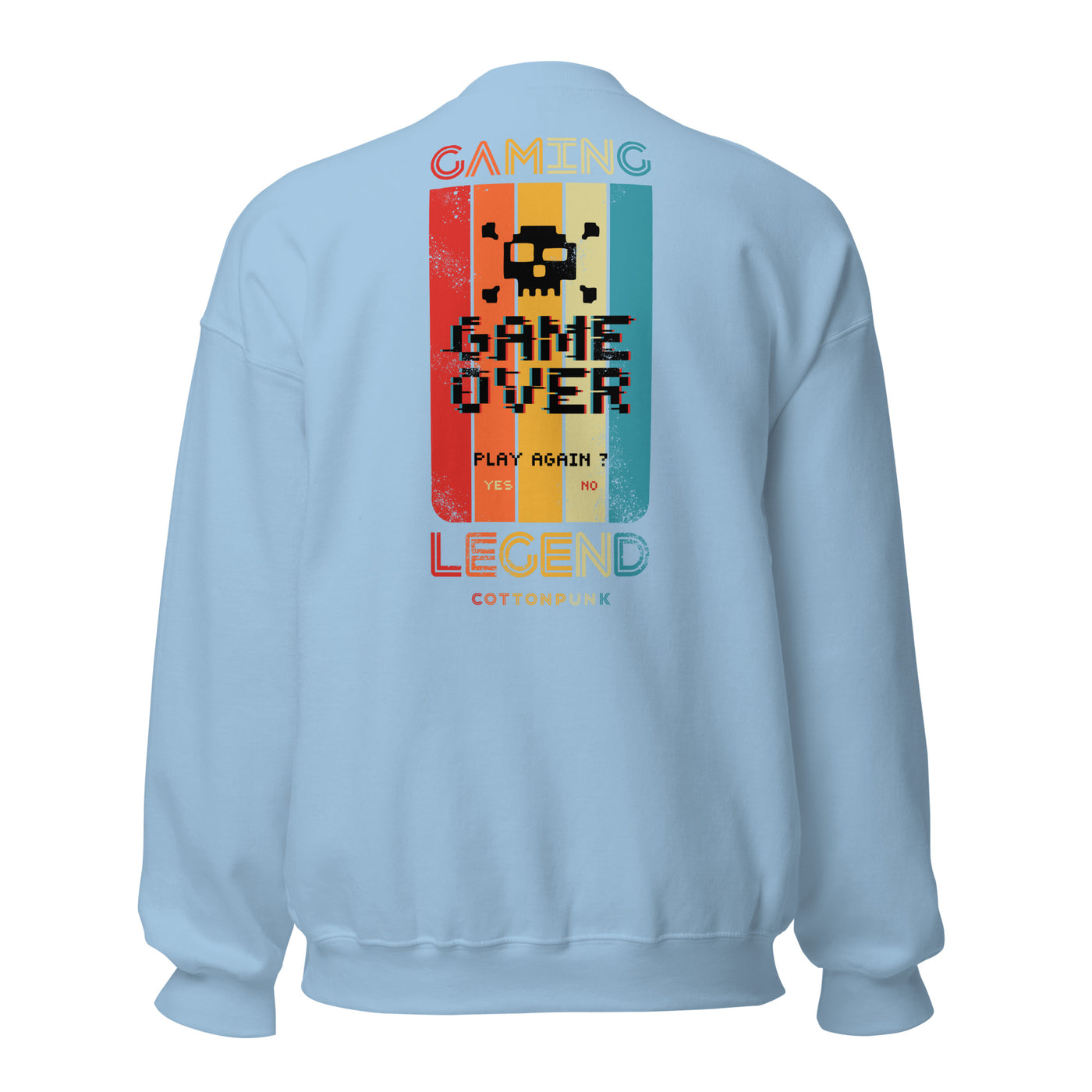 GAMING LEGEND - Mens Sweatshirt - BACK PRINT