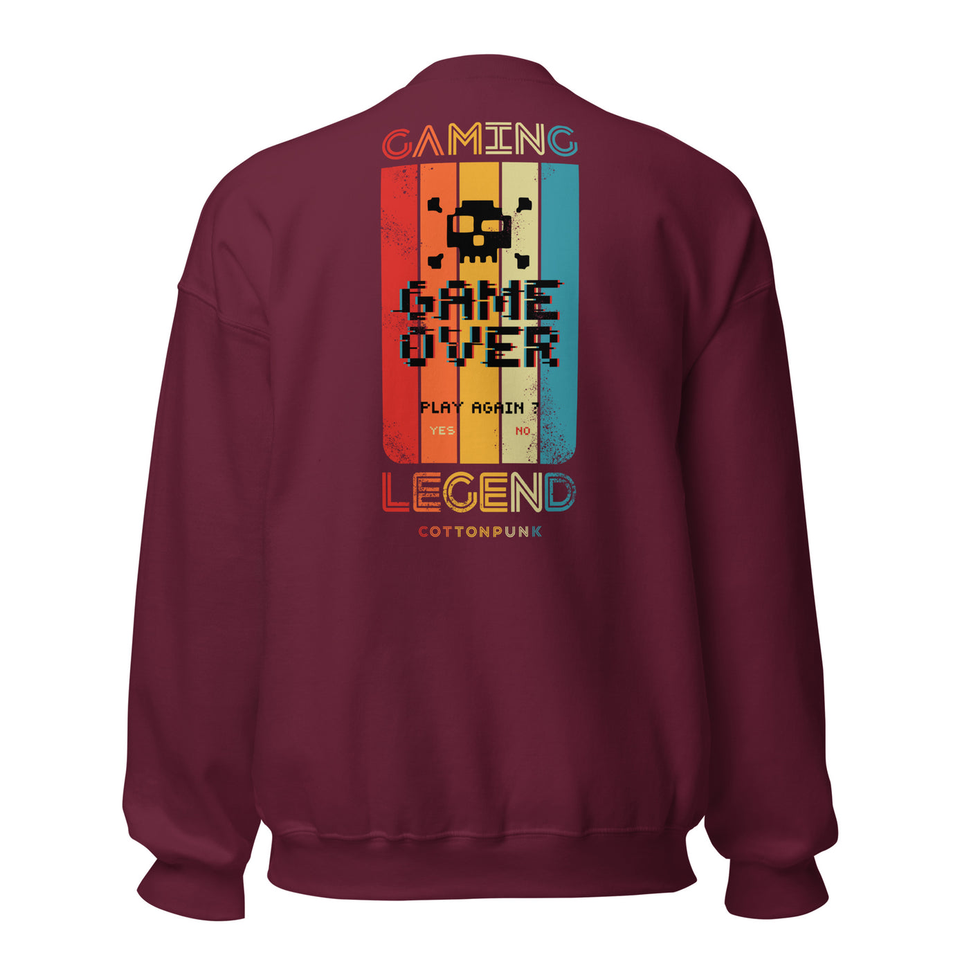 GAMING LEGEND - Mens Sweatshirt - BACK PRINT