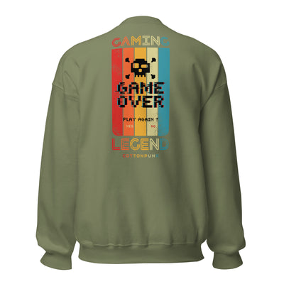 GAMING LEGEND - Mens Sweatshirt - BACK PRINT