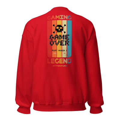 GAMING LEGEND - Mens Sweatshirt - BACK PRINT