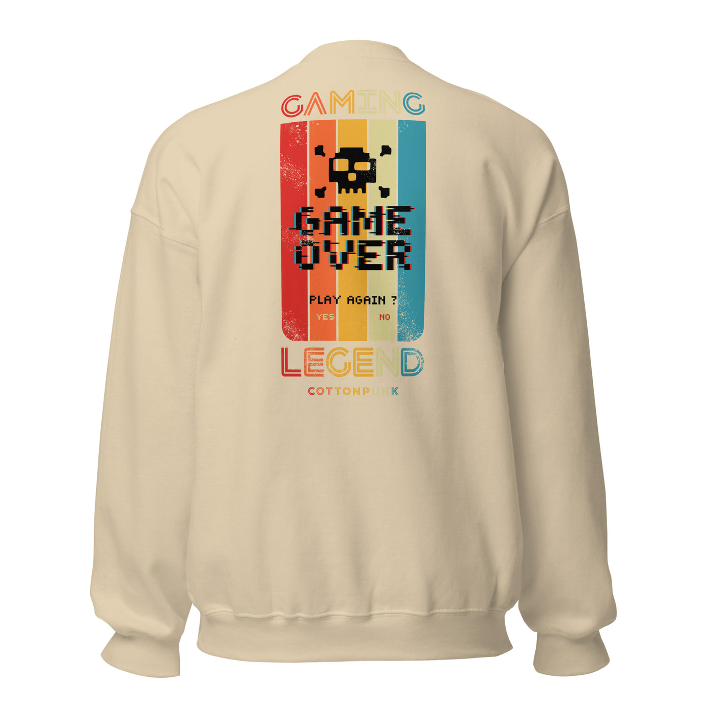 GAMING LEGEND - Mens Sweatshirt - BACK PRINT