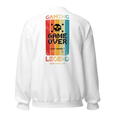 GAMING LEGEND - Mens Sweatshirt - BACK PRINT