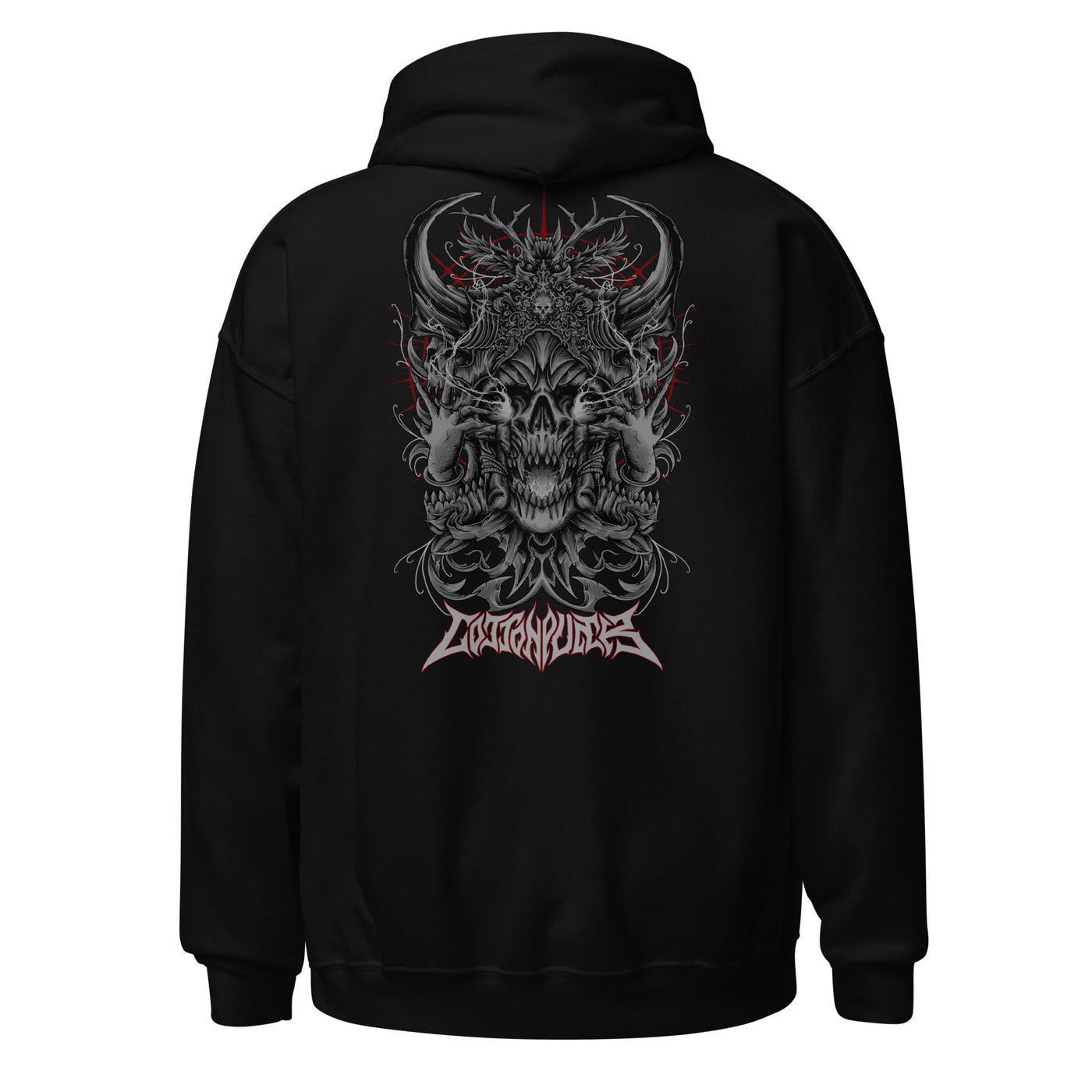 BLACK MAGIC - Mens Pocket Hoodie - BACK PRINT