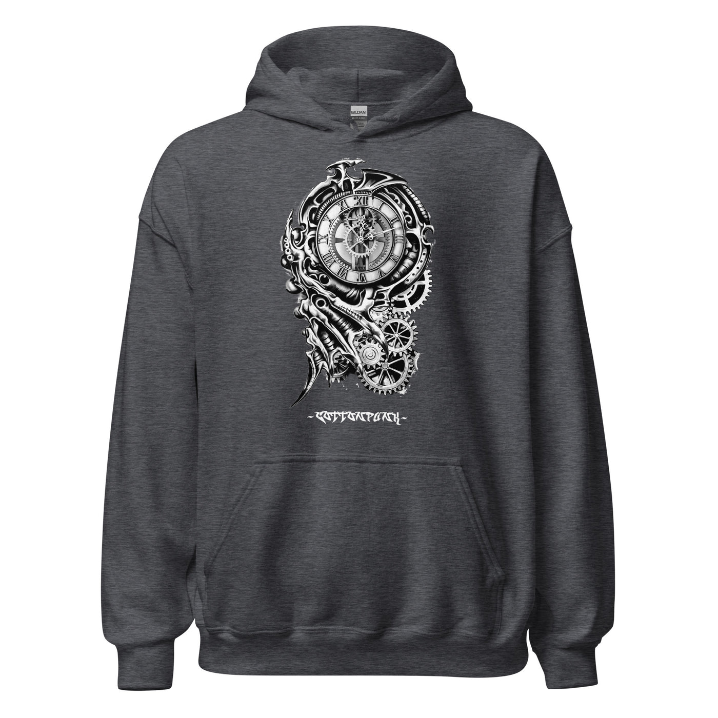 TIME KILLA 2 - Mens Pocket Hoodie - FRONT PRINT