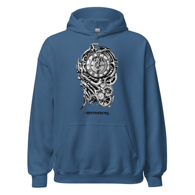 TIME KILLA 2 - Mens Pocket Hoodie - FRONT PRINT