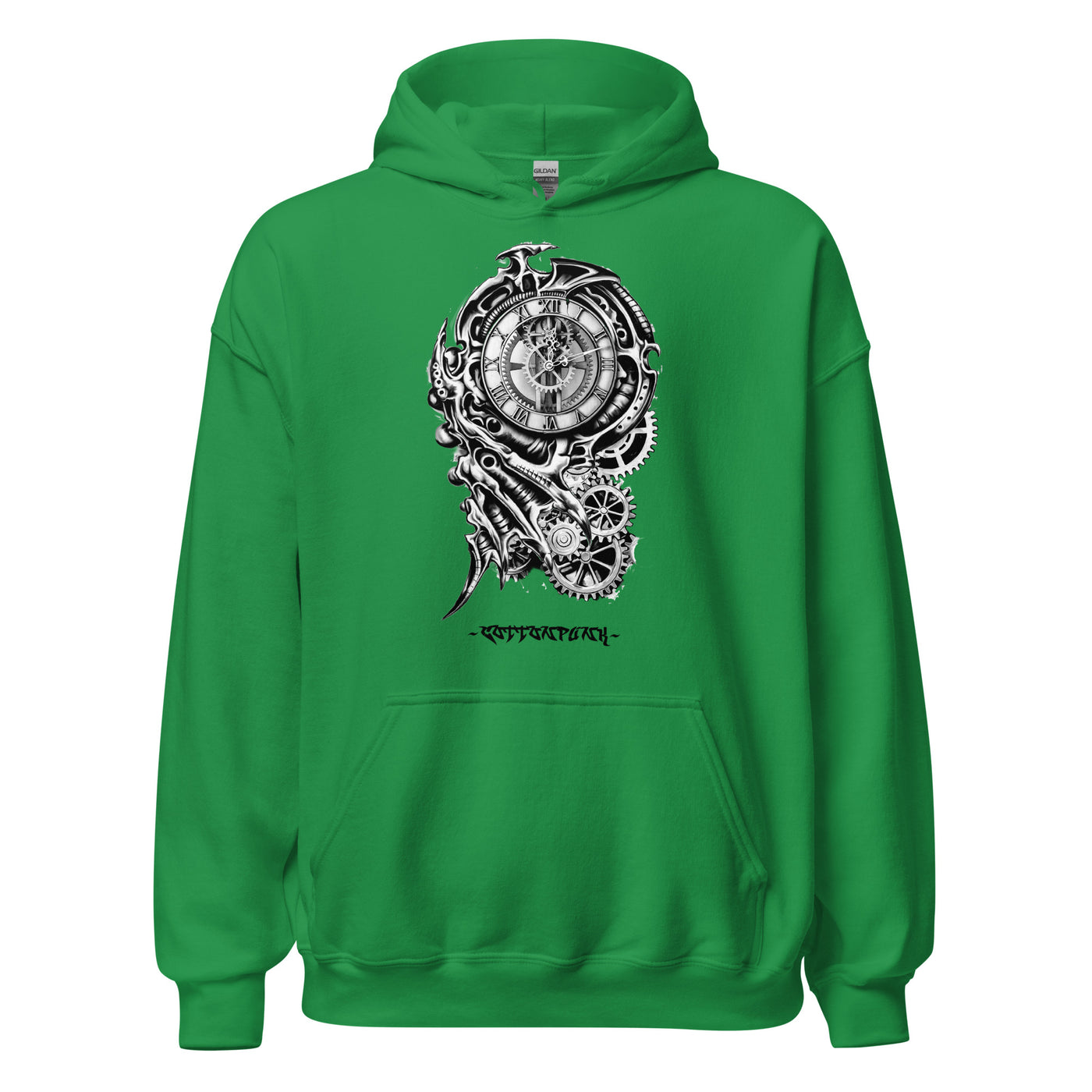 TIME KILLA 2 - Mens Pocket Hoodie - FRONT PRINT