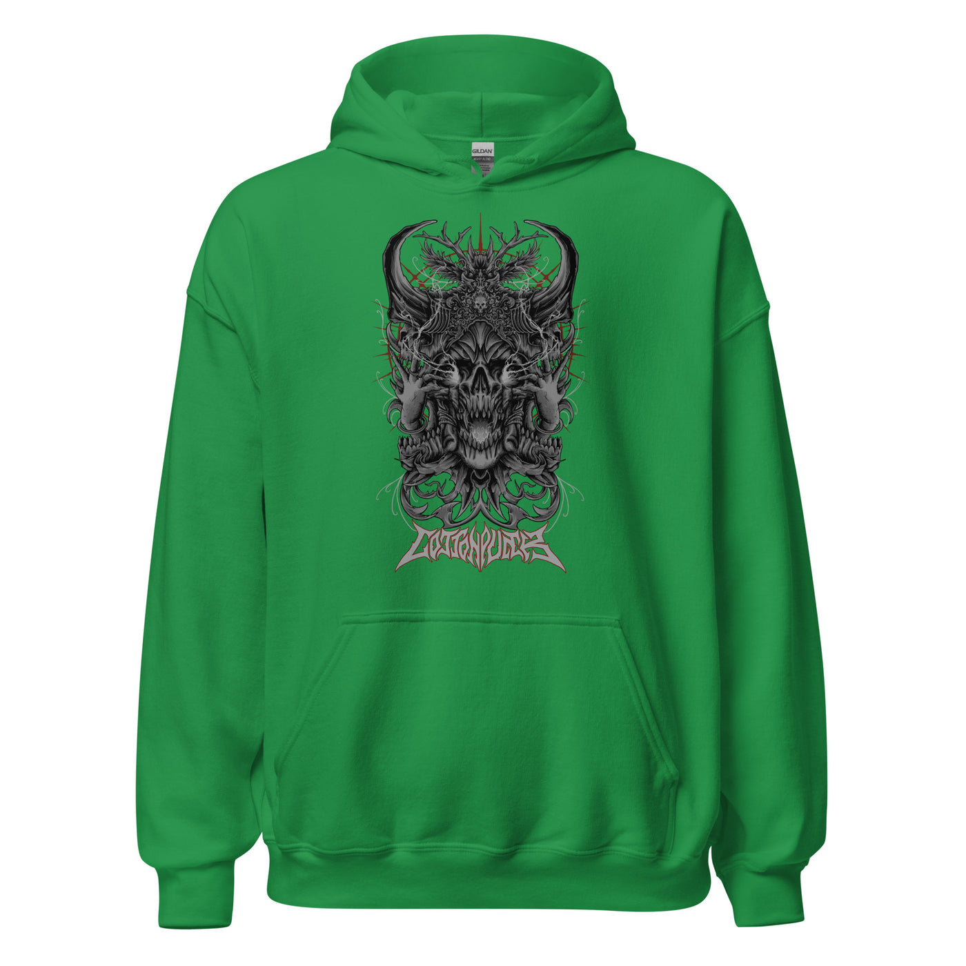 BLACK MAGIC - Mens Pocket Hoodie - FRONT PRINT