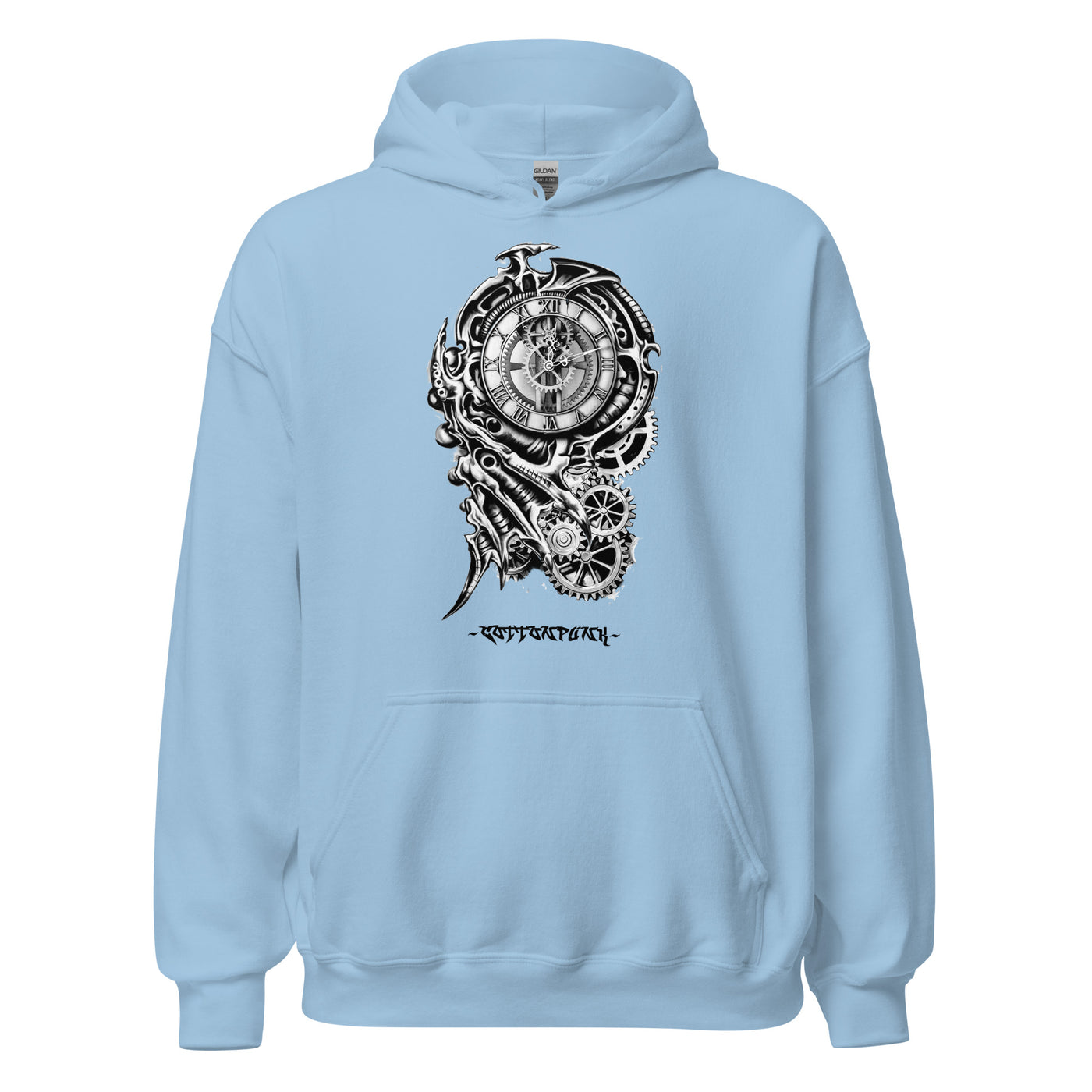 TIME KILLA 2 - Mens Pocket Hoodie - FRONT PRINT