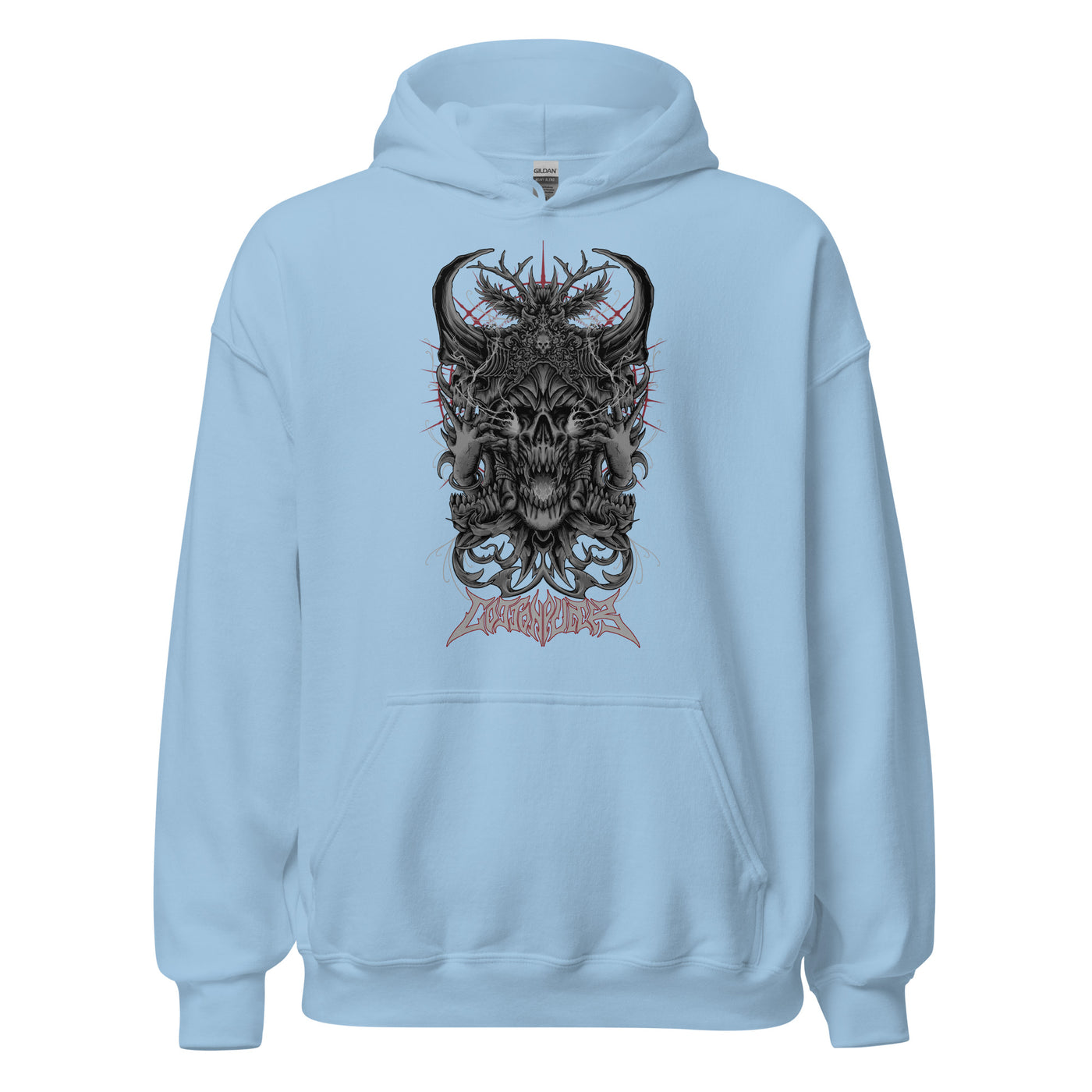 BLACK MAGIC - Mens Pocket Hoodie - FRONT PRINT