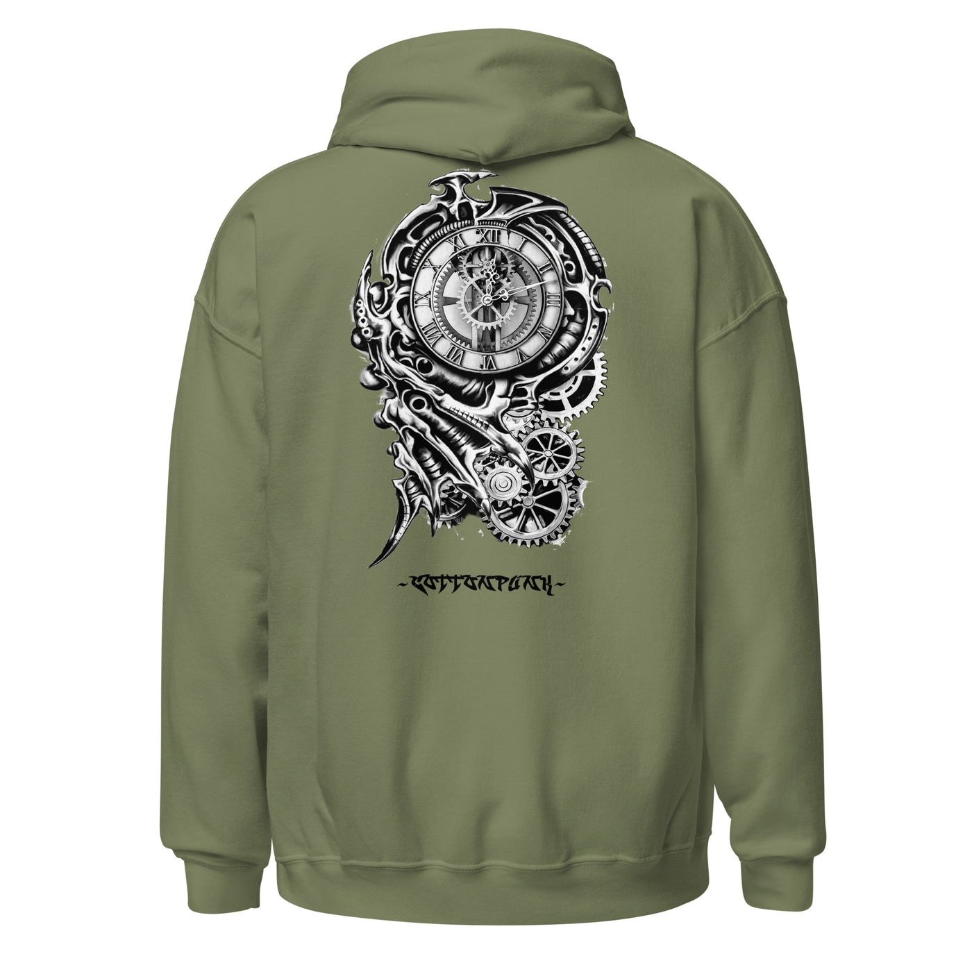 TIME KILLA 2 - Mens Pocket Hoodie - BACK PRINT