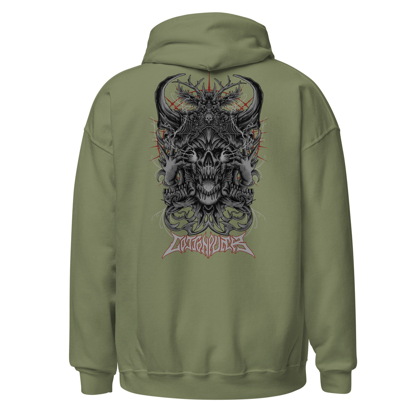 BLACK MAGIC - Mens Pocket Hoodie - BACK PRINT