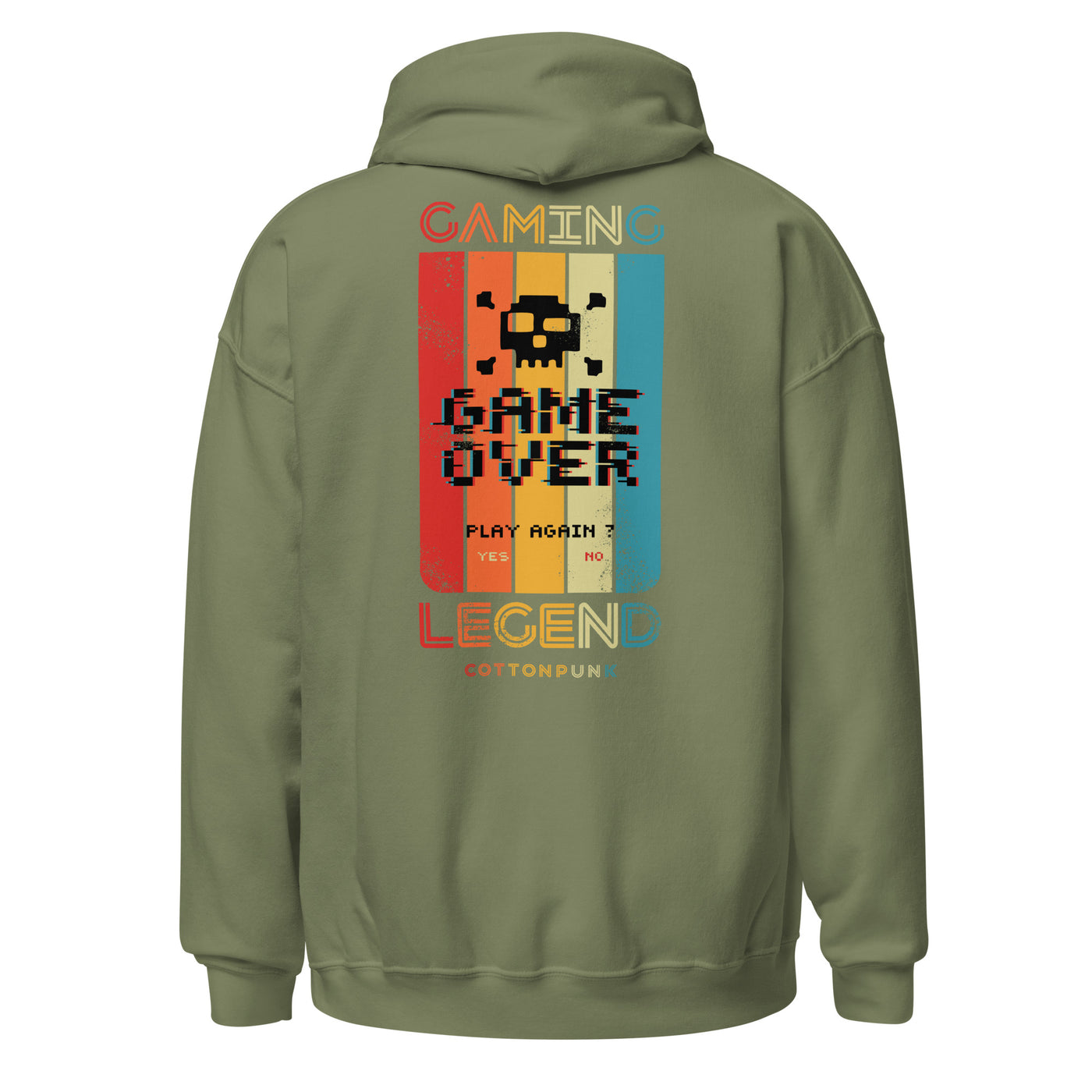 GAMING LEGEND - Mens Pocket Hoodie - BACK PRINT