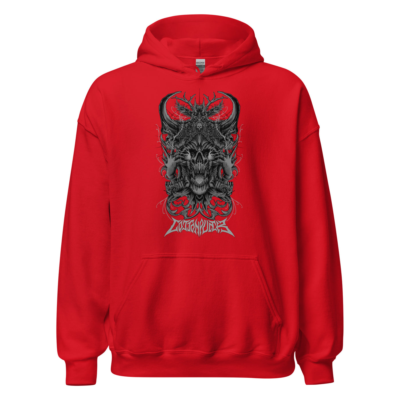 BLACK MAGIC - Mens Pocket Hoodie - FRONT PRINT