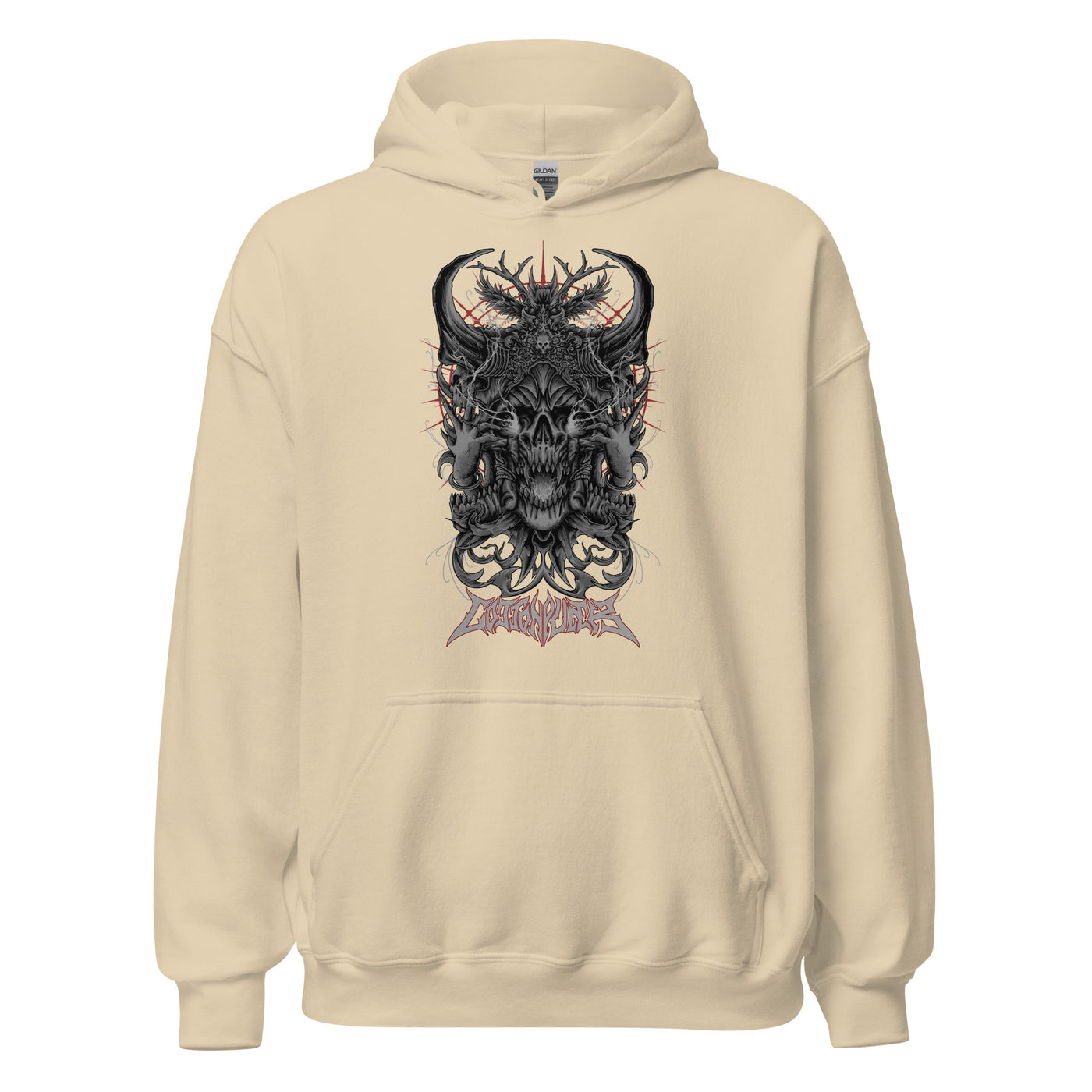 BLACK MAGIC - Mens Pocket Hoodie - FRONT PRINT