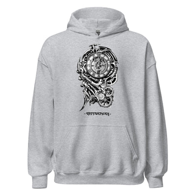 TIME KILLA 2 - Mens Pocket Hoodie - FRONT PRINT