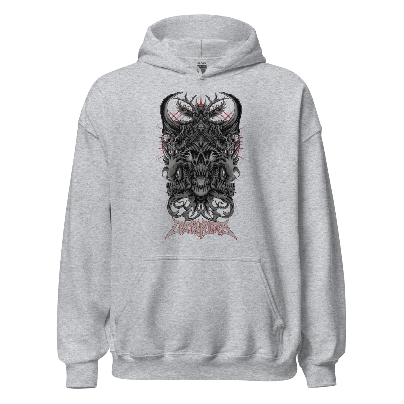 BLACK MAGIC - Mens Pocket Hoodie - FRONT PRINT